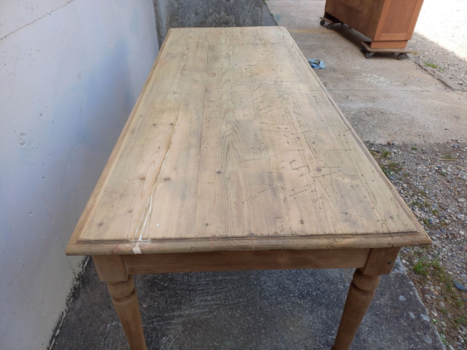 Table de ferme ancienne 200 cm