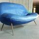 Sofa sofa egg biomorphic Fritz Neth to correcta years 1955