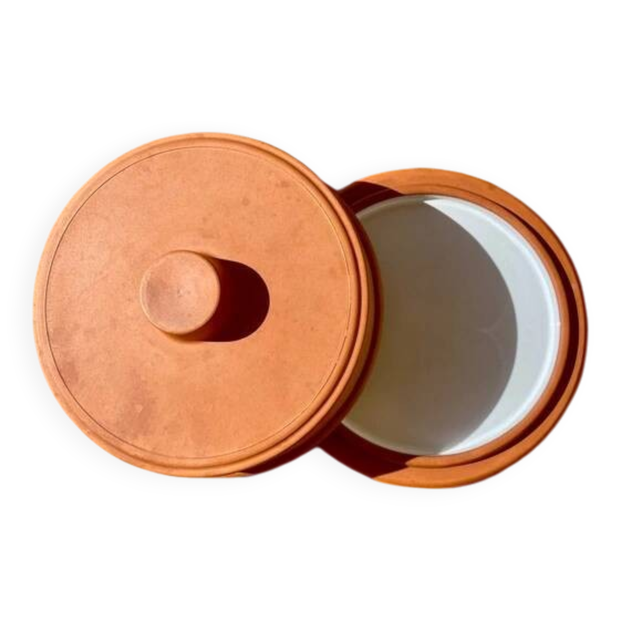Terracotta butter dish