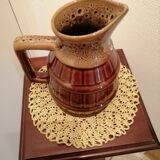 Pitcher in varnished gres for vintage deco