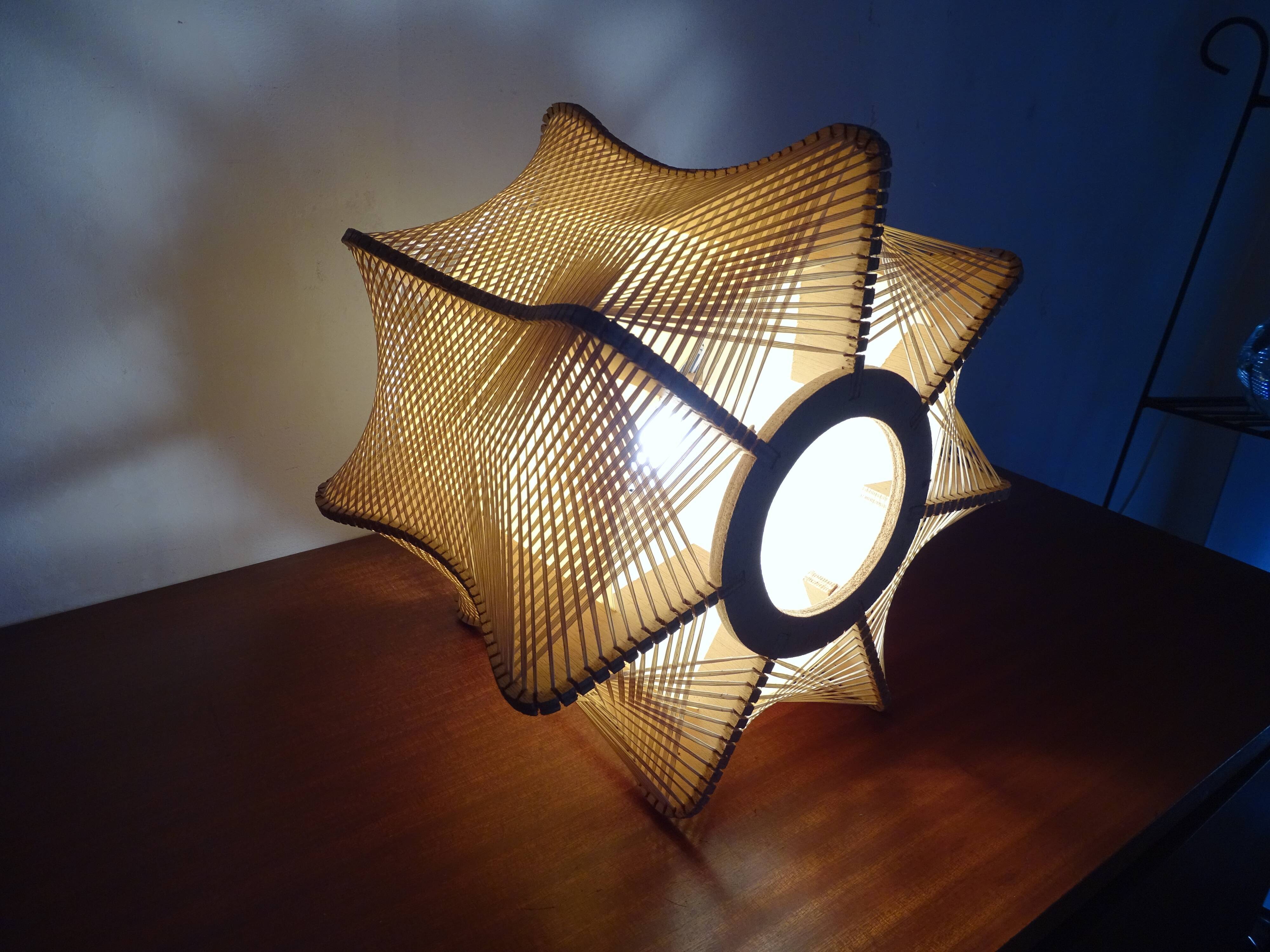 Suspension scandinave bois et fil 60/70