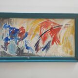 Peinture 1976  style expressionnisme abstrait