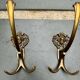 2 patères en bronze Art Nouveau