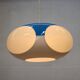 Unique Space age bug eye ufo lamp *** Massive Belgium *** blue and white