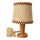 Wooden table lamp, 70s