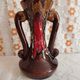 Vintage Vallauris Vase with Drip Glaze – Hand Decorated – 1950s/60s
