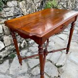 Small louis xiii style mahogany writing table, 19th century