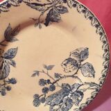 Assiette ancienne porcelaine opaque de Gien