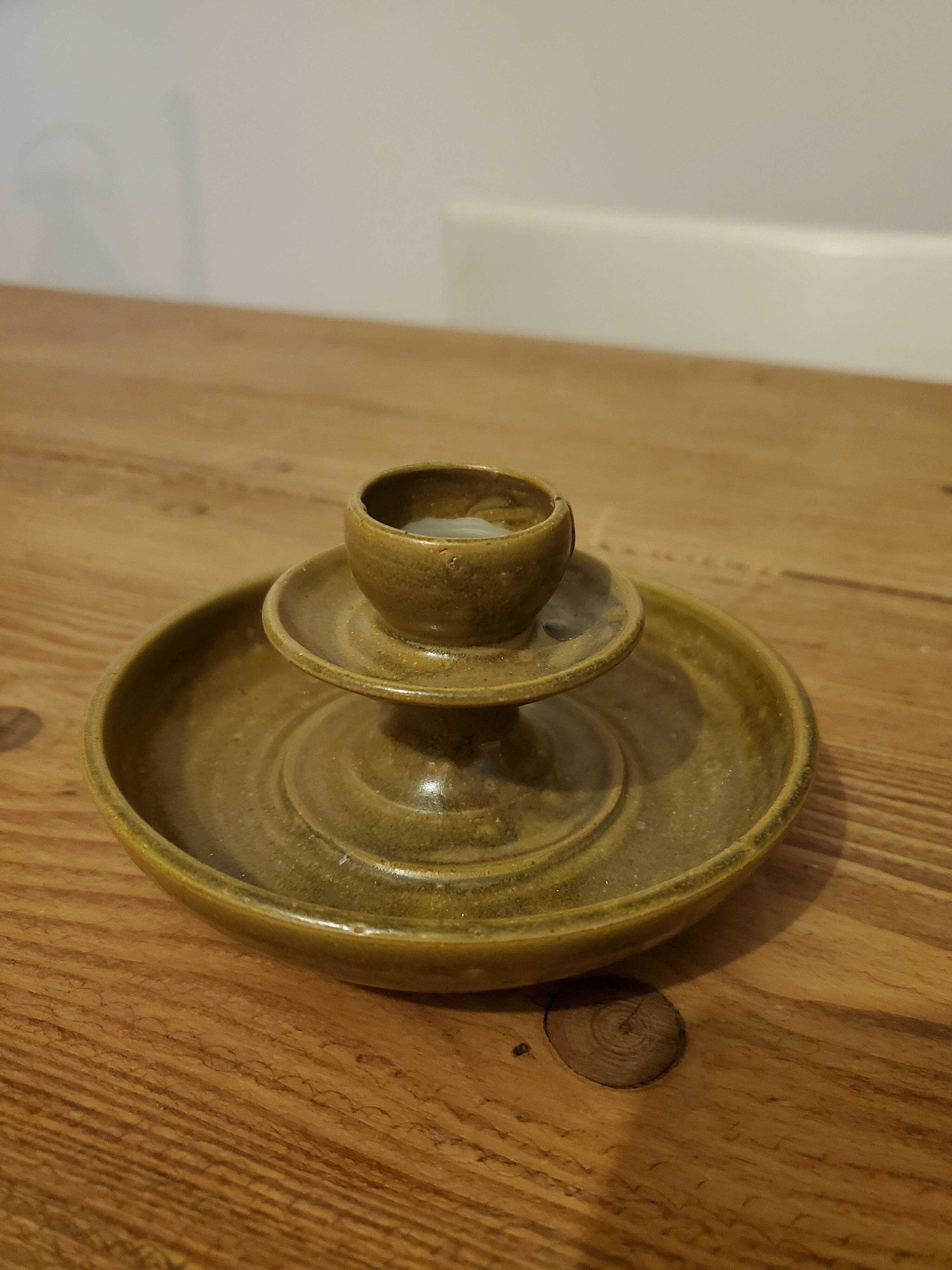 Sandstone candle holder