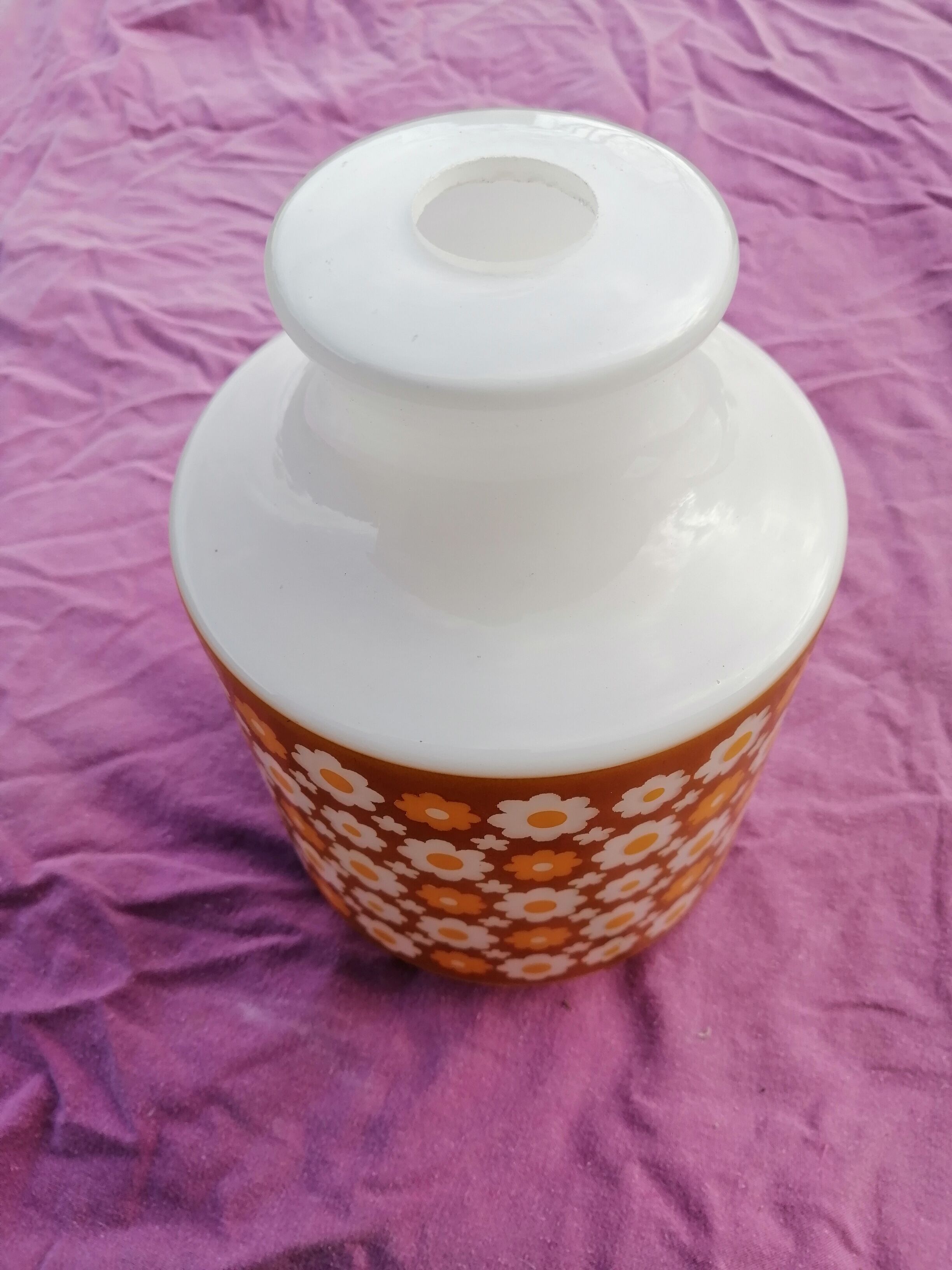 Vintage arcopal lampshade year 1970