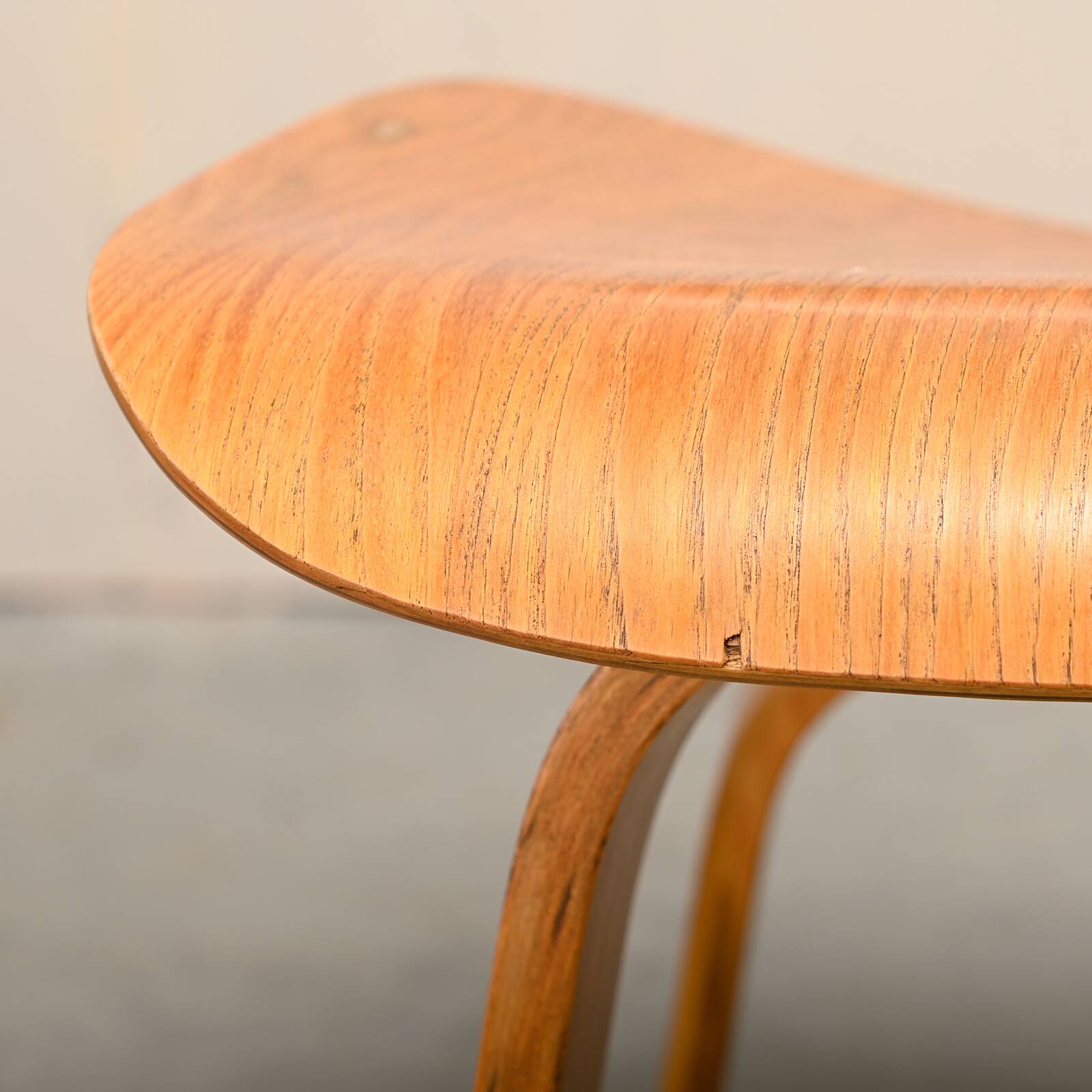 Charles and Ray Eames Early DCW Ash Plywood Dining Chairs for Herman Miller
