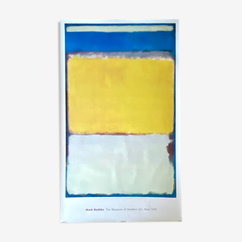 Affiche originale du musée d’Art moderne de New York (Moma) Mark Rothko - Number 10 -