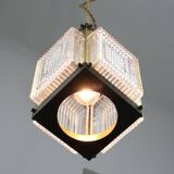 Vintage Italian Brass and Glass Lantern