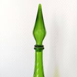 Large glass carafe from Empoli, Italy, vintage