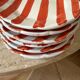 Lot assiettes rayées 20 cm