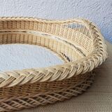 Rattan mirror tray