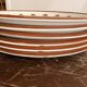 Lot 7 Flat Plates Boch Louvière Kimono Tulip Brown Flowers Vintage