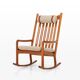 Fauteuil à bascule conçu par Hans Olsen pour Juul Kristensen, Danemark, années 1960