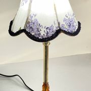 LAMPSHade Plexiglass and Lilac Fabric VINTAGE