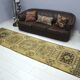 Yellow & Brown Turkish Wool Rug sku 2223