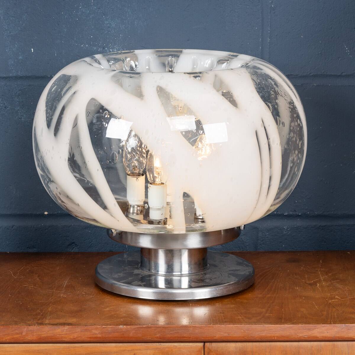 A vintage 20thc italian table lamp by carlo nason for mazzega, murano c1970