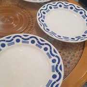 Set of 5 plates Badonviller model Azur
