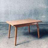 MCM Dutch Design Extendable Dining Table attributed to Cor Alons for Gouda Den Boer, 1950s