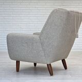 1960s, Danish design by Kurt Østervig, armchair model 61, wool, teak.