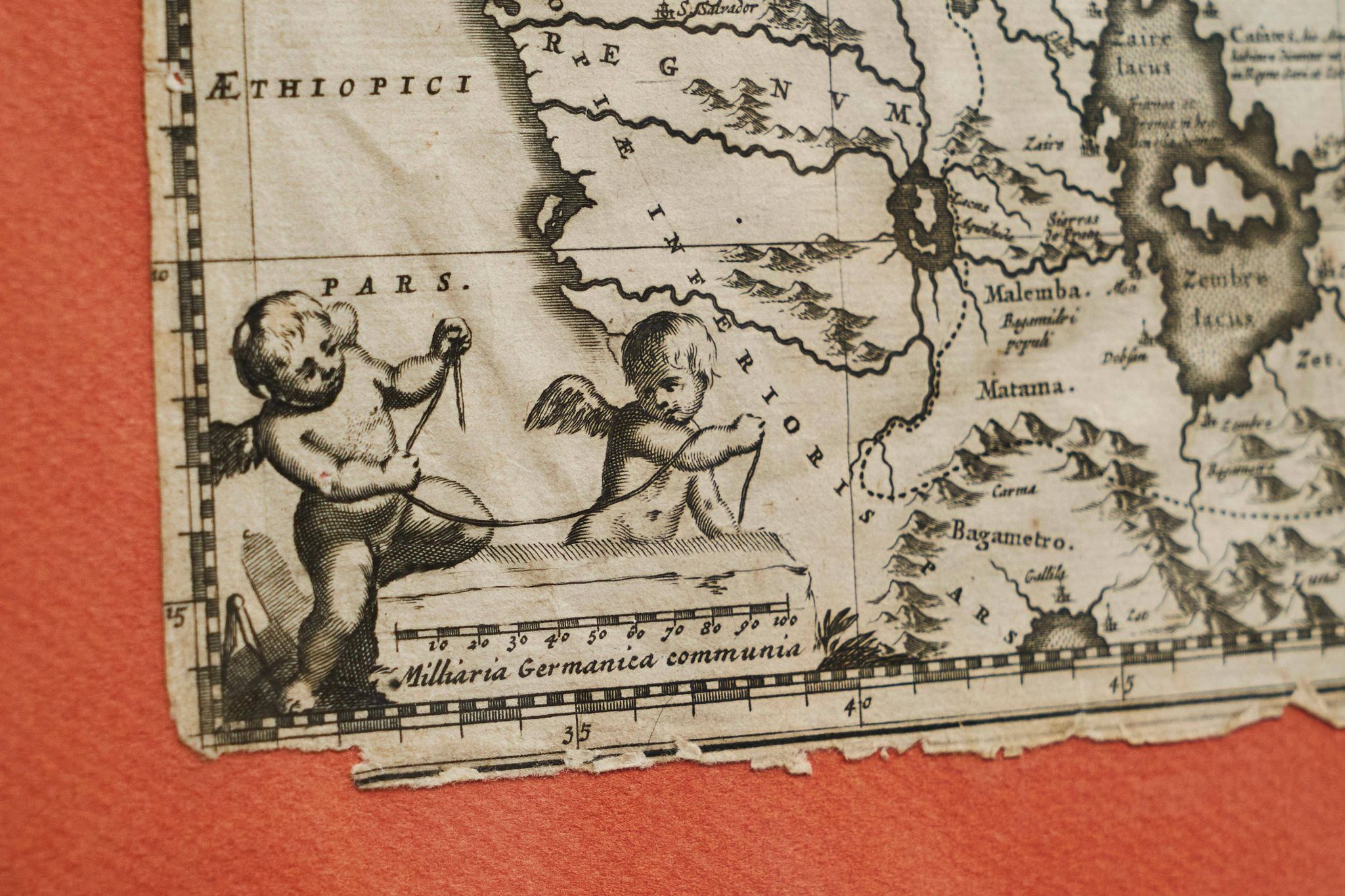 Rare original map of Ethiopia from the 17th century by Willem Janszoon Blaeu.