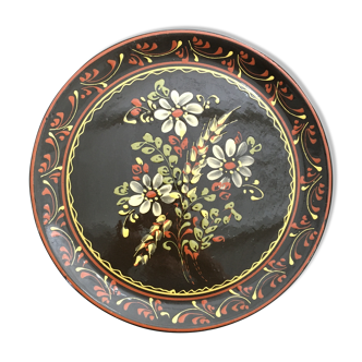 Plat décor floral