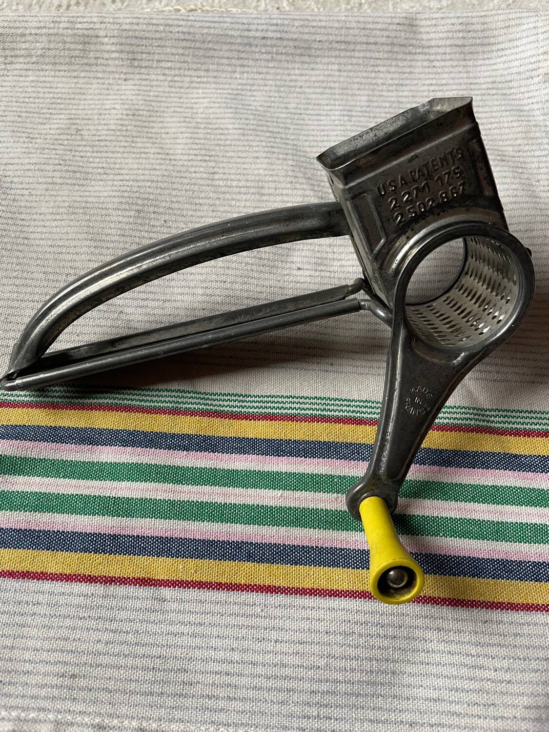 Mouli grater cheese grating mill | slices grater | vintage kitchen utensil 1960