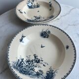 Set of two. Deep plates, iron earth. Tsarina