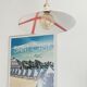 Vintage ceramic pendant lamp