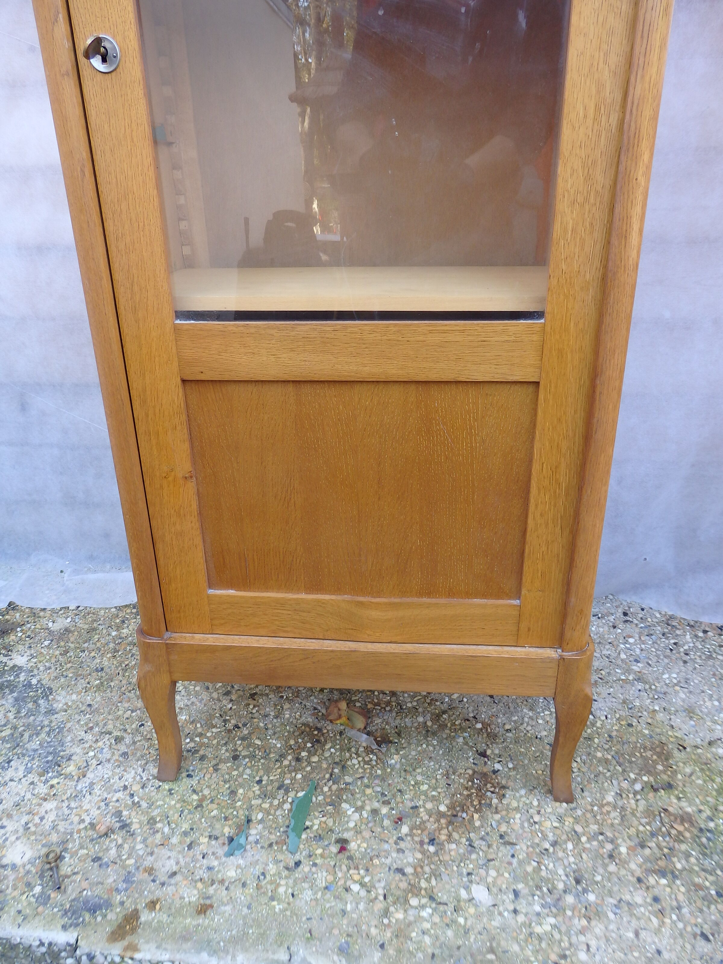 Meuble vitrine bibliothèque d école vintage