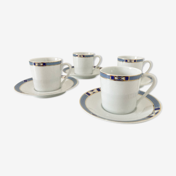 Tasses et sous tasses porcelaine