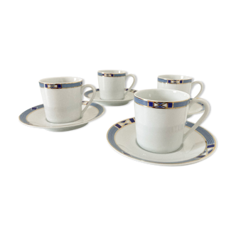 Porcelain cups and under cups