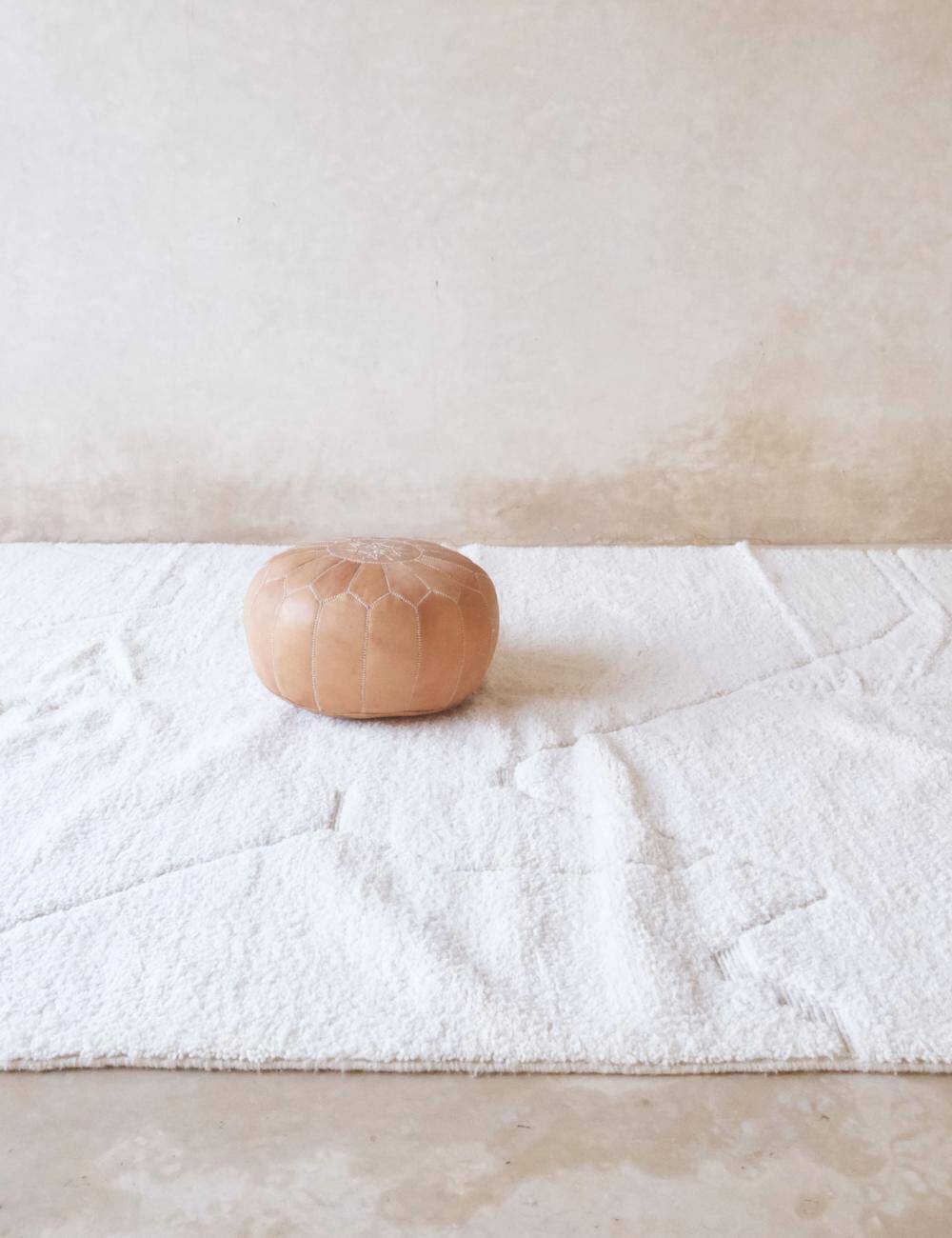 Moroccan White Rug - 350 x 255 cm