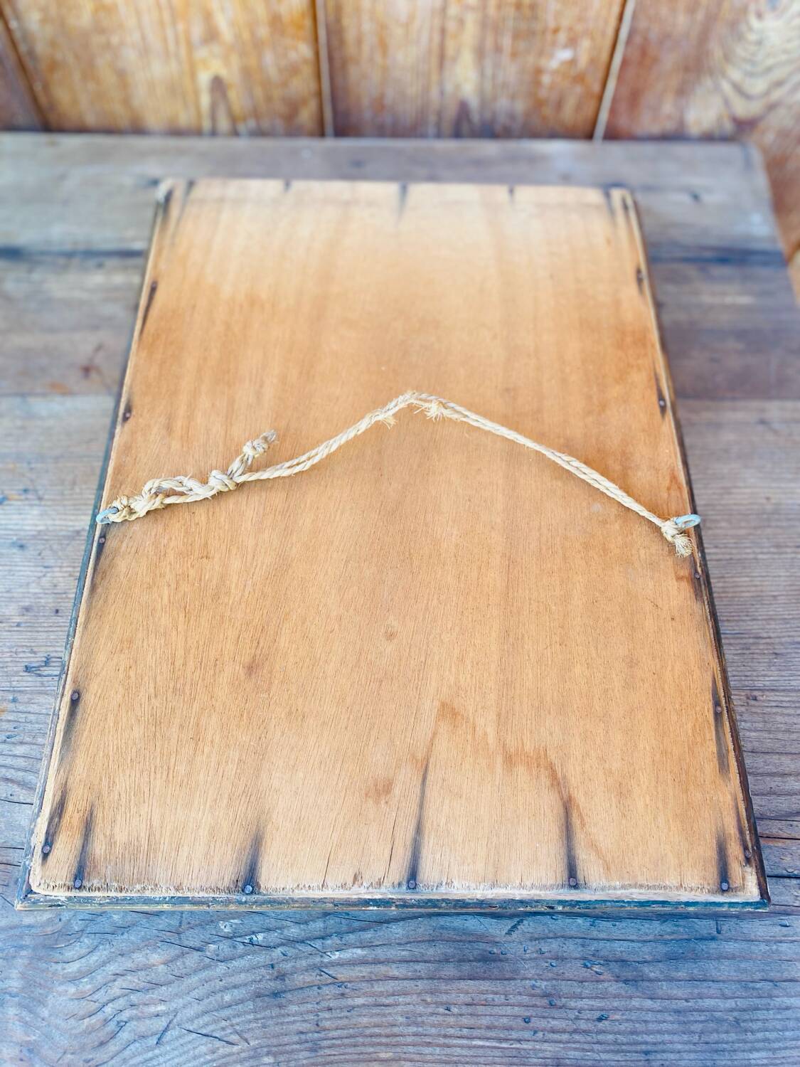 Antique gilded mirror