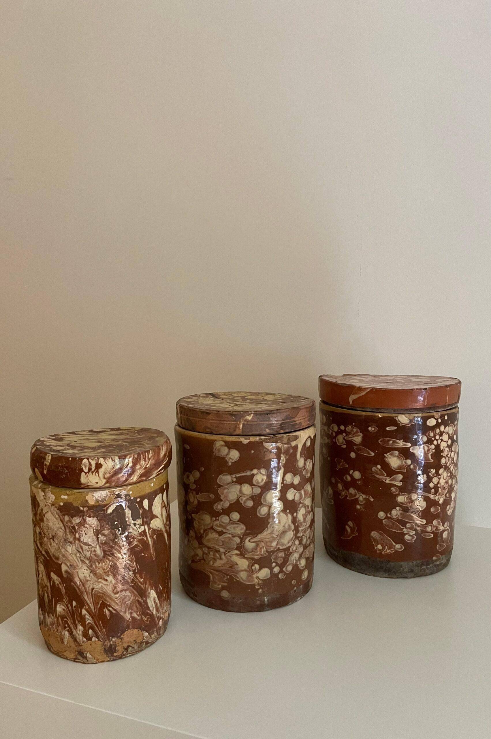 Italian 19th-century glazed daggerboards