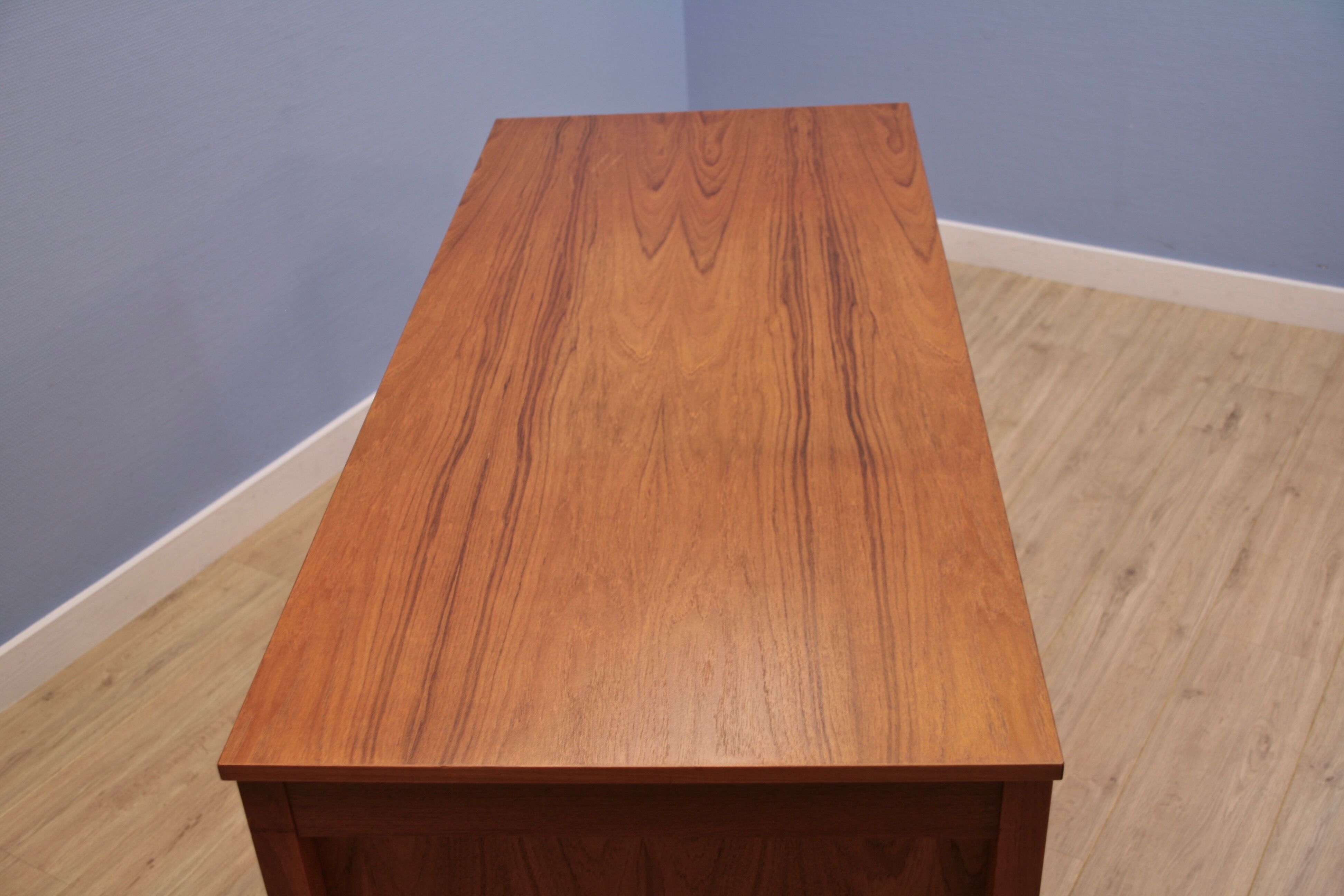 Danish writing desk in teak by Domino Møbler Danmark, 1960s
