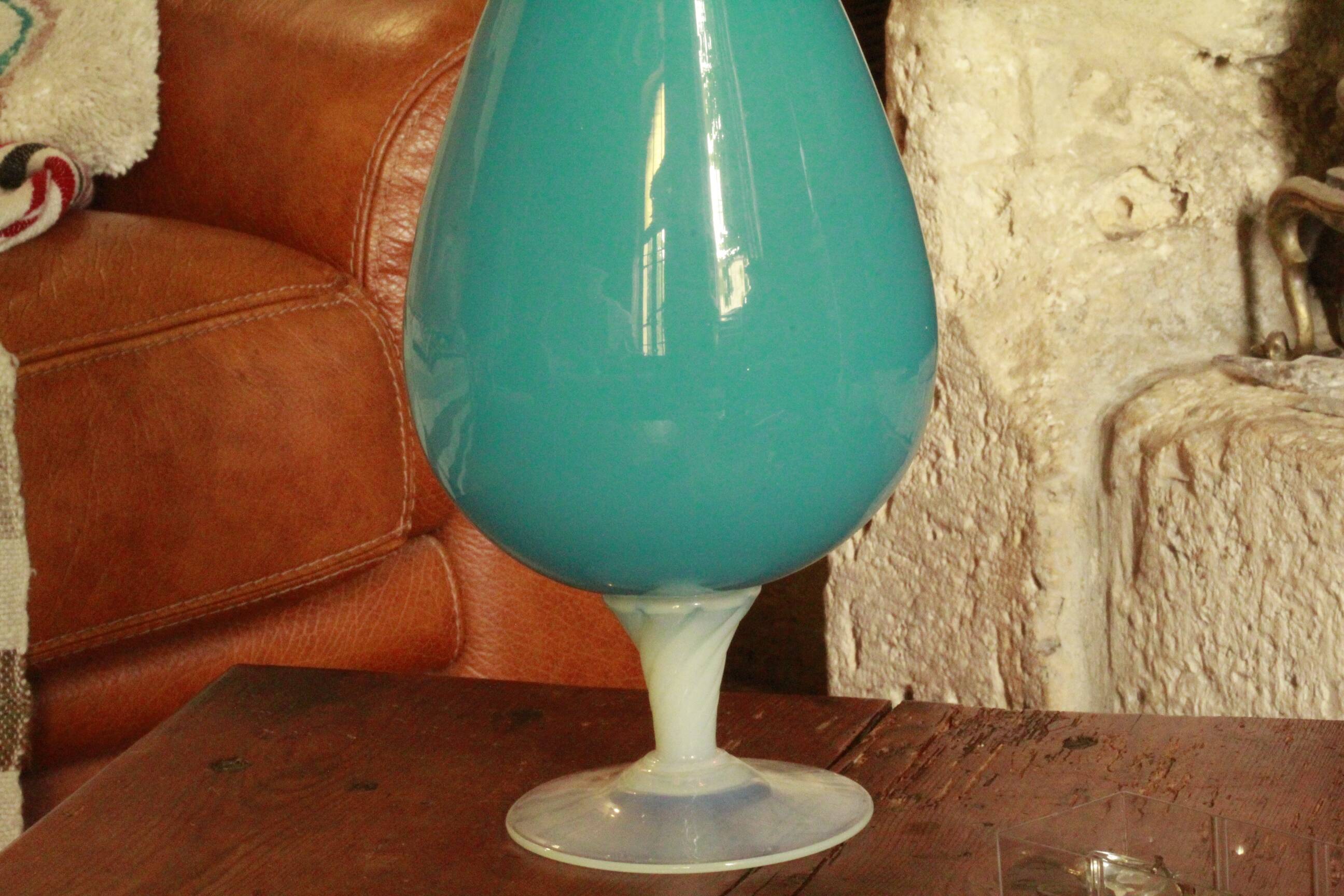 Large opaline vase