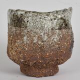 Oak ash glazed stoneware bowl by Michel Moglia