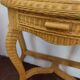 Coiffeuse console en rotin