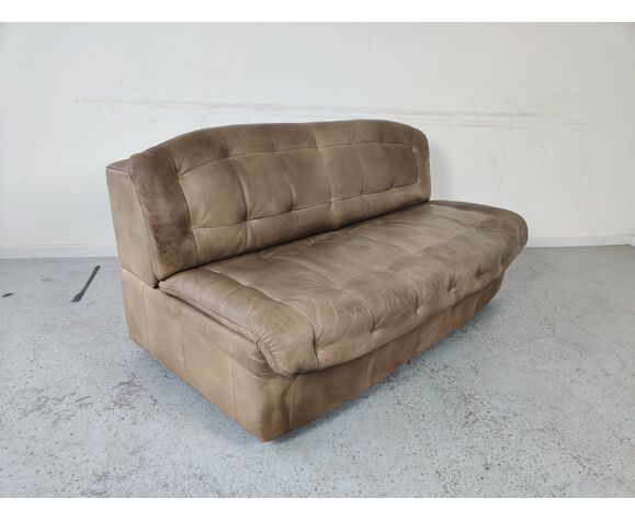 Canapé en cuir design vintage années 70/80