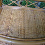 Old rattan wicker storage unit