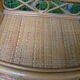 Old rattan wicker storage unit