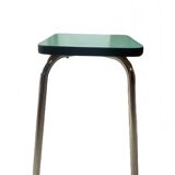 Set of green Formica stools 27 x 44