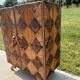 Storage unit, rattan sideboard from the 50s/60s