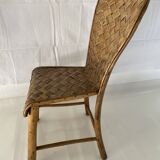 Paire de chaises en rotin