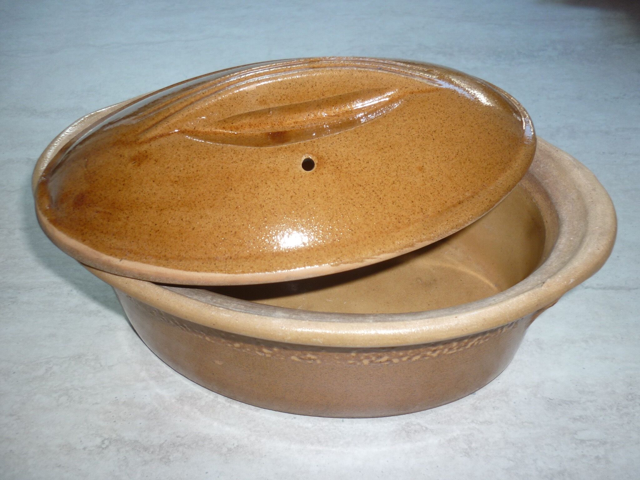 Oval terrine 25 cm for pâté or simmer 1960
